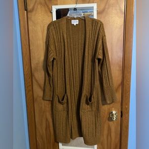 Brown long cardigan. Excellent condition